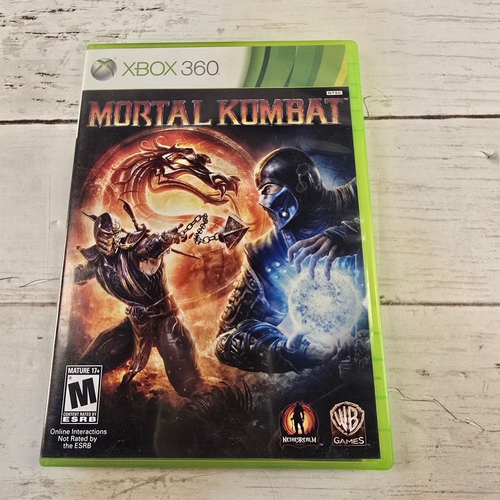 Mortal Kombat Xbox 360 Fighting Game WB Games NetherRealm Studios NTSC Complete